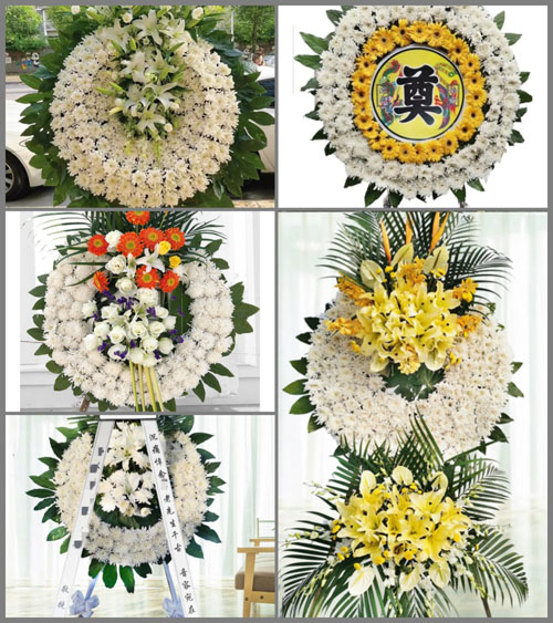 四川成都大邑县西岭镇沙坪村花圈速递